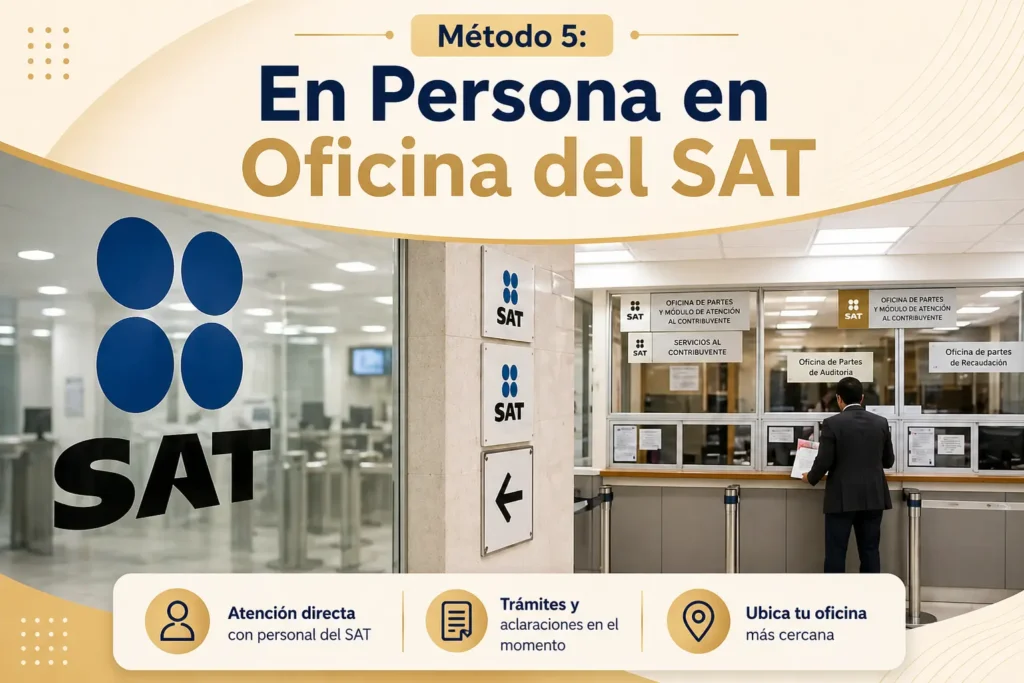 Método 5: En Persona en Oficina del SAT