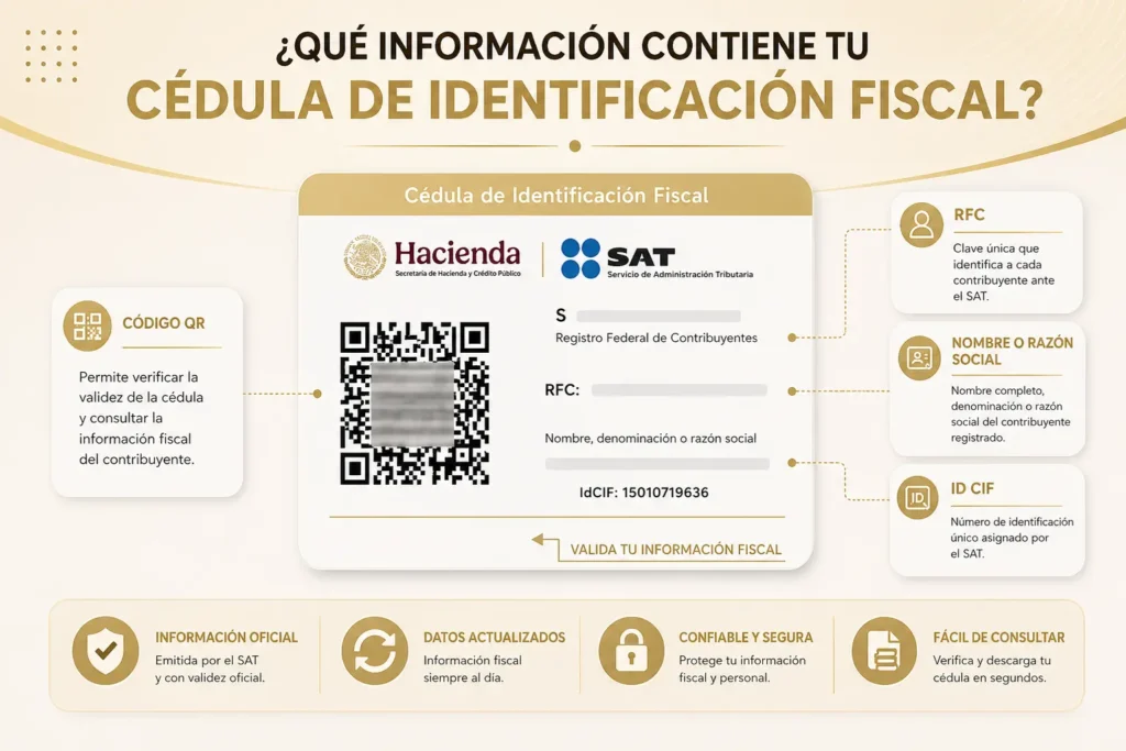 ¿Qué Información Contiene tu Cédula de Identificación Fiscal?