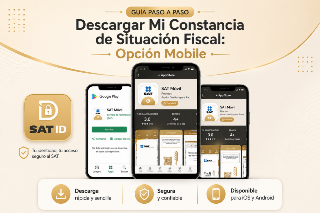 Descargar Mi Constancia de Situación Fiscal: Opción Mobile