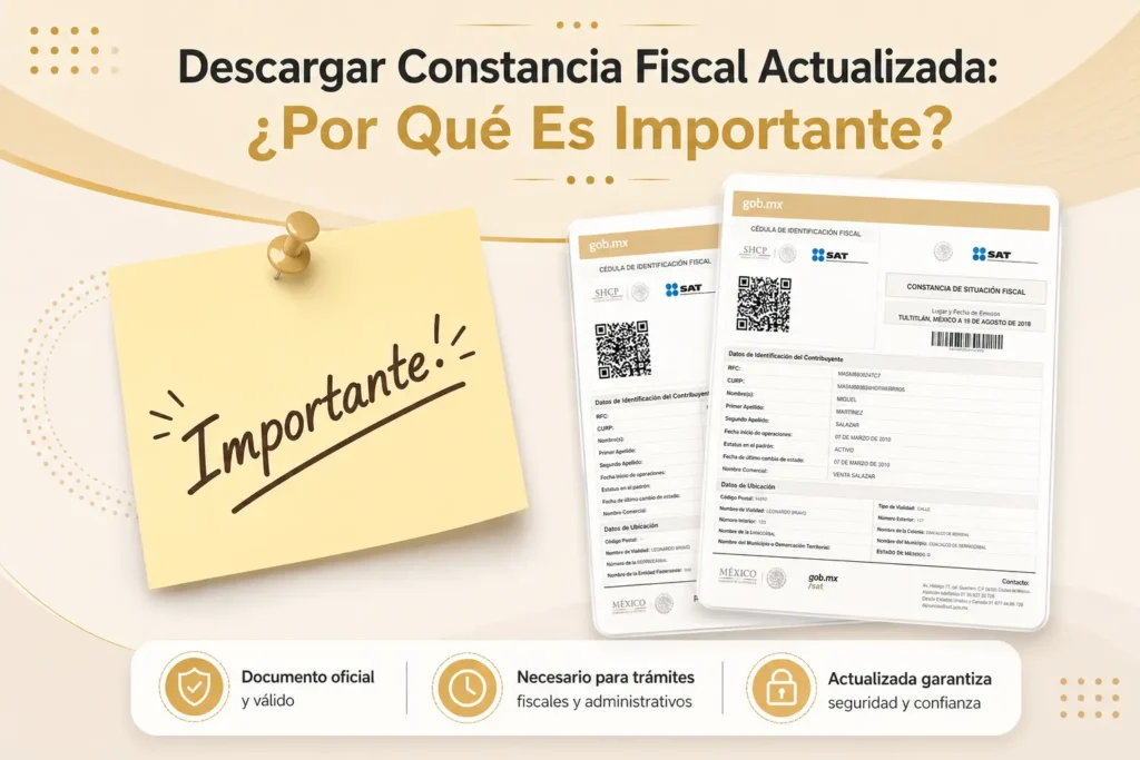 Descargar Constancia Fiscal Actualizada: ¿Por Qué Es Importante?
