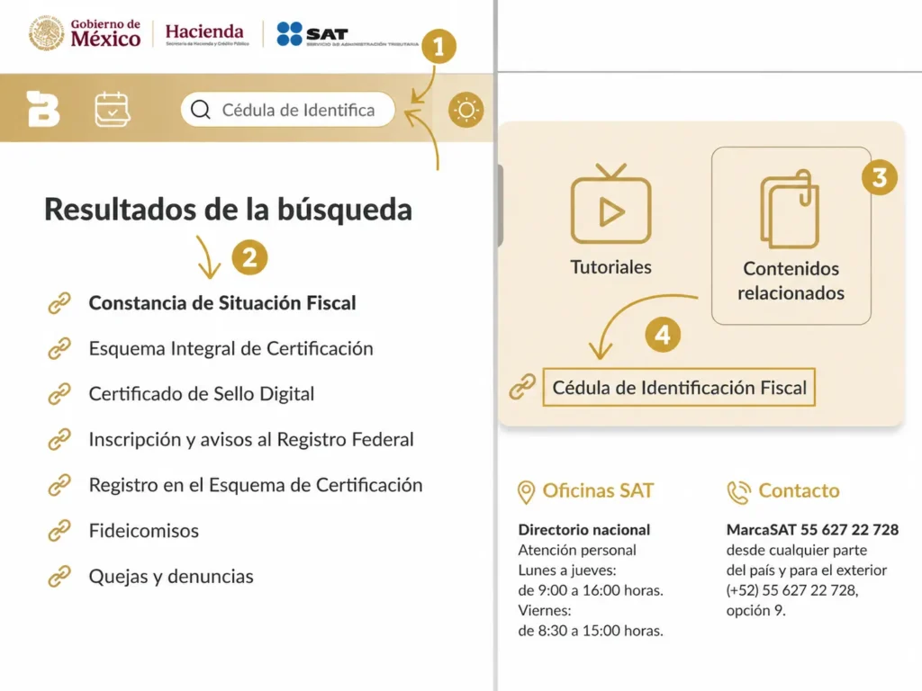 Paso 2: Busca la opción de CIF
