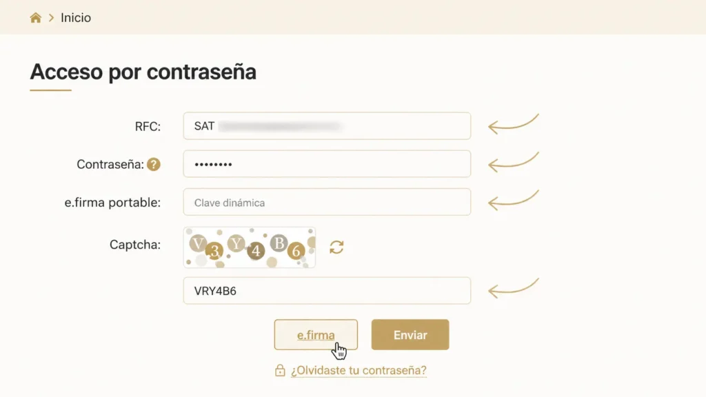 Paso 3: Accede al servicio en línea
