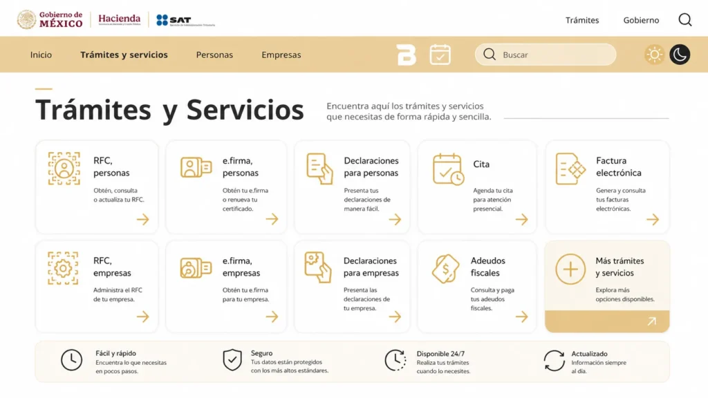Paso 1: Ingresa al sitio oficial del SAT