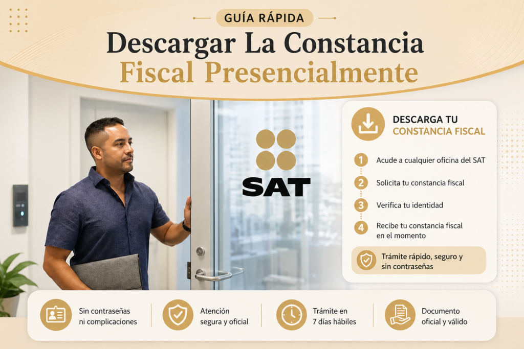 Descargar La Constancia Fiscal Presencialmente
